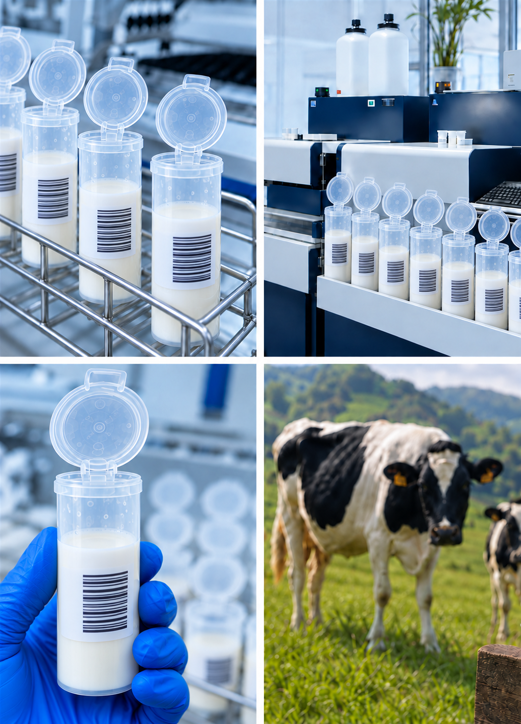 Muestras de leche, laboratorio y sector lácteo de LILA Asturias
